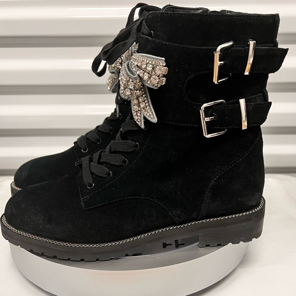NWOB $258 Kurt Geiger Sutton Suede Bootie - Picture 8 of 12